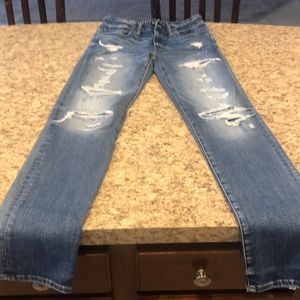 Men’s distressed slim jeans, AE, 28X32